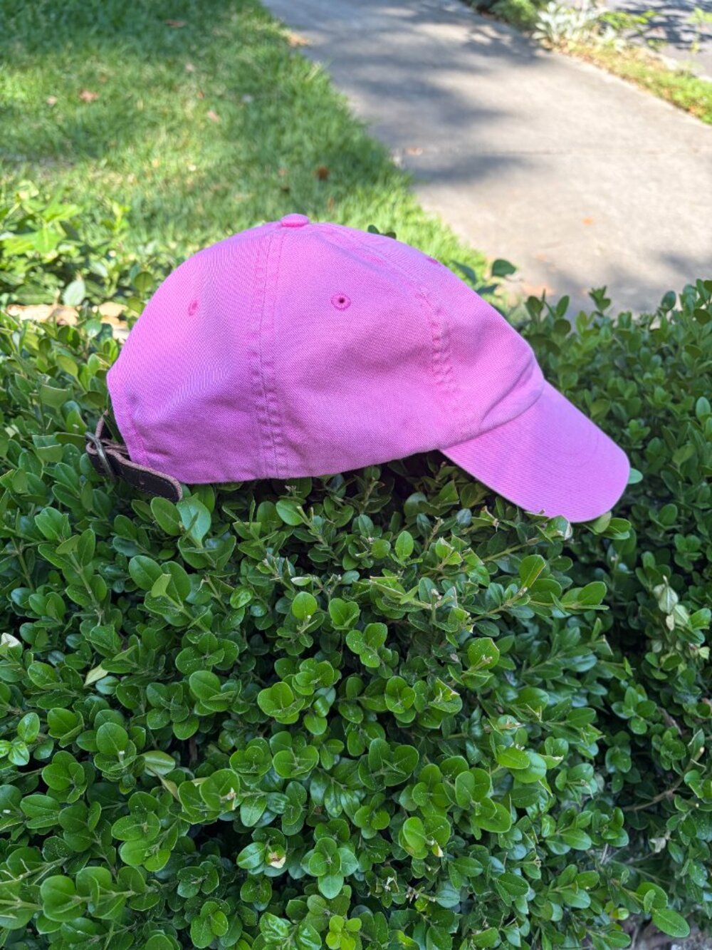 Polo Ralph Lauren pink baseball cap with Blue Pony - Picture 4 of 12